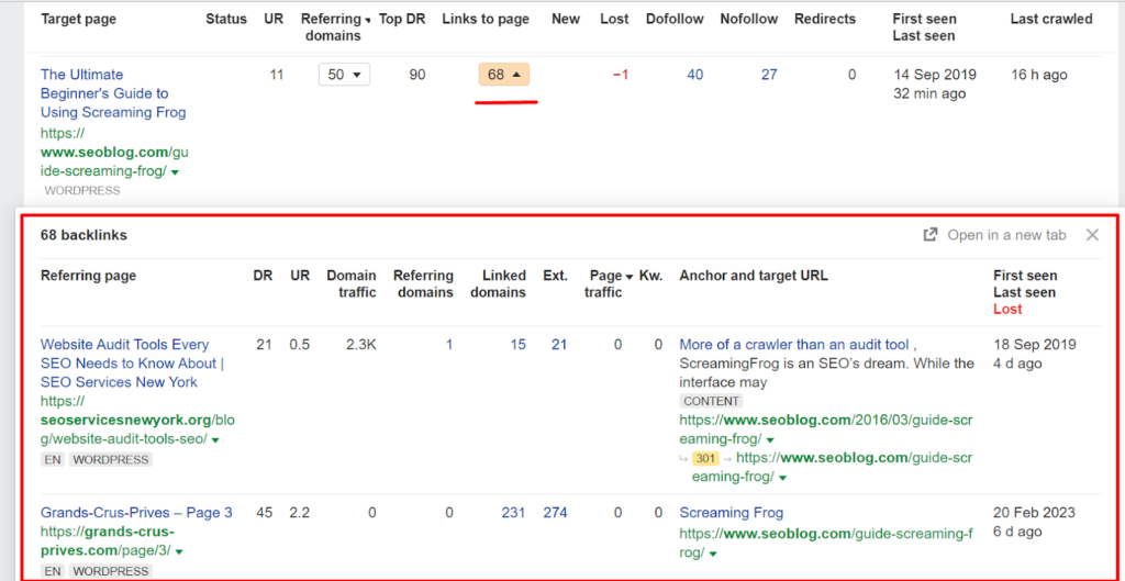 Analyze linking context